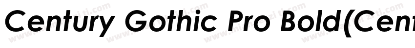 Century Gothic Pro Bold(CenturyGot字体转换